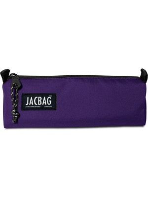Jacbag Prıme Üçgen Tip Kalem Kutusu Mor Renkli Su Geçirmez Dayanıklı Polyester Malzeme