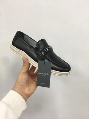 Pierre Cardin Erkekler İçin Pıerre Cardın 191074 Casual Ayakkabı Siyah Düz Tabanlı Şık ve Rahat