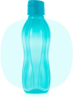 Tupperware Eco Kk Şişe 500 ML Mavi Ergonomik Tasarım ile Taşınabilir ve Hafif Su Şişesi