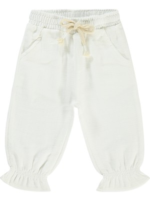 Civil Baby Kız Bebek Pantolon 6-18 Ay Ekru