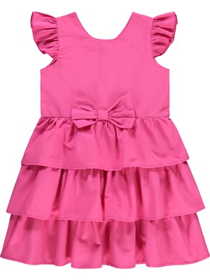 Civil Girls Kız Çocuk Elbise 6-9 Yaş Fuşya