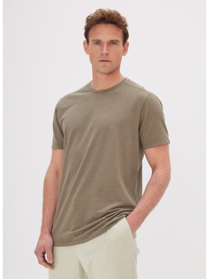 Altınyıldız Classics Haki Erkek T-Shirt 4A4824200060