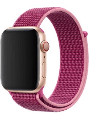 Bulut E-Ticaret Watch 38MM Uyumlu Krd-03 Hasır Kordon Blt Pembe