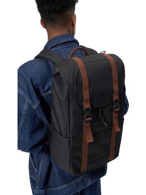 Tomtoc Vintpack Ta1 15.6 Inç / 22L Siyah Laptop Notebook Sırt Çantası - TA1M1D1