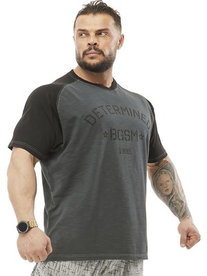 BGSM Reglan Kol Yıkamalı Spor T-Shirt Bgsm 3352