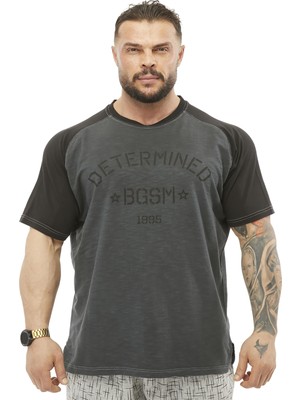 BGSM Reglan Kol Yıkamalı Spor T-Shirt Bgsm 3352