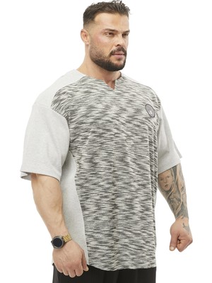 BGSM Oversize Antrenman T-Shirt Parçalı Rag Top