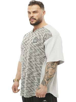 BGSM Oversize Antrenman T-Shirt Parçalı Rag Top