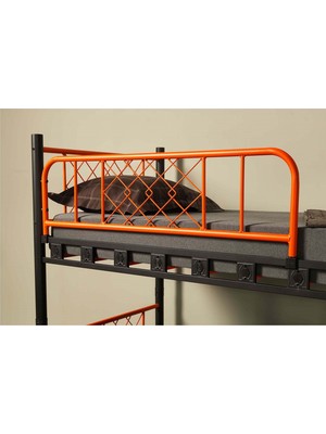 Argimo Metis Korkuluk Ranza Yatak Bariyeri Yarım Boy 90x122x36 cm Turuncu