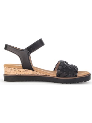 Gabor 42759 Gabor Kadın Dolgu Topuklu Deri Sandalet 3.5-7.5