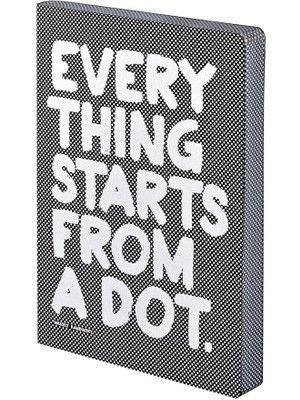 Nuuna Graphic L  A5 Everything Starts From A Dot Noktalı Defter