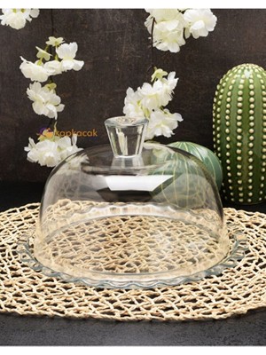 Paşabahçe Patisserie Kek Fanusu Şeffaf Cam 15 cm Yükseklik 26 cm Genişlik 1 Adet