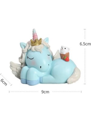 Miniminti Uyuyan Mavi Unicorn Biblo