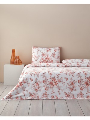 English Home Rosey Violen King Size Nevresim Takımı Turuncu