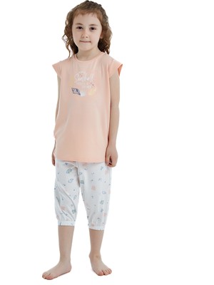 Blackspade Kız Çocuk Pijama Takımı 51347 - Somon