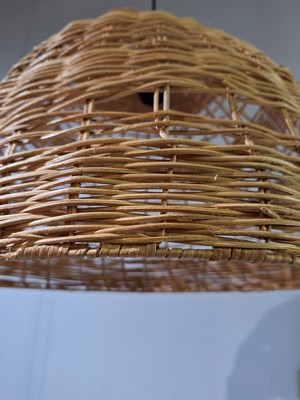 Hevsel Oymalı Rattan AVİZE-46X38CM