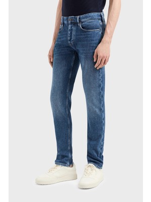 Emporio Armani J75 Slim Fit Düşük Bel Jeans Erkek Kot Pantolon 3D1J75 1D01Z 0942