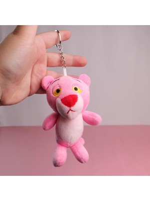 Piraye Gift Pembe Panter Peluş Anahtarlık ve Çanta Süsü