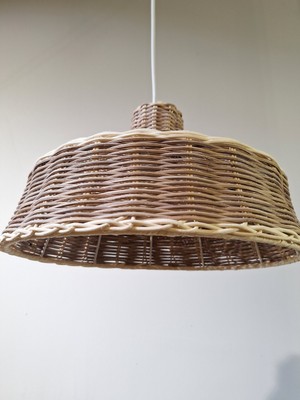 Hevsel Alacalı Rattan AVİZE-34X24CM