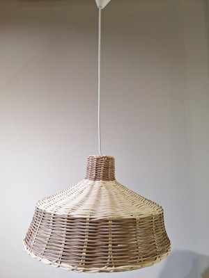 Hevsel Alacalı Rattan AVİZE-34X24CM