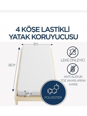 AY Home  200  x 200 Cmebatında  Battal  Boysıvı  Geçirmez  Yatak  Alezi  Yatak   Koruyucu   Pamuklu