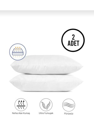 AY Home  800  gr Ağırlığında  Ikli  Boncuksılıkon  Yastık  Makınada  Yıkanabilinir  Antialaerjik  Anti   Bakterıyal    50  X70  cm