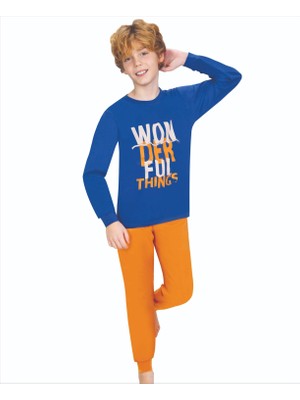 Weweus Erdem Weweus Mavi Erkek Çocuk Pijama Takımı 714