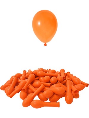 Patladı Gitti 5 Inç Turuncu Mini Balon 10 Adet
