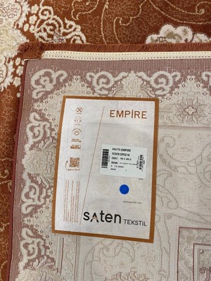 Saten Tekstil Saten Halı Empire Klasik  Hereke Desen Eskitme Halı EP001K