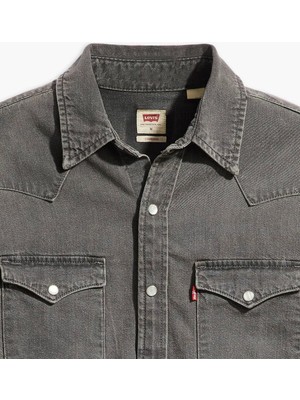 Levi's Erkek Gri Denim Kot Gömlek 85745-0148