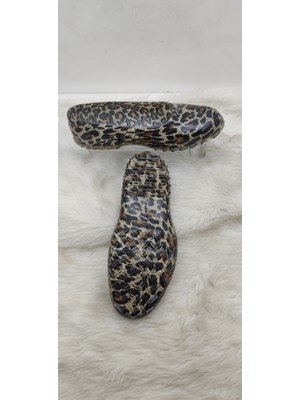 Çiğdem Kundura Kadın Leopar Lastik Ayakkabı  - Leopar  - 36 - ST02529-12766