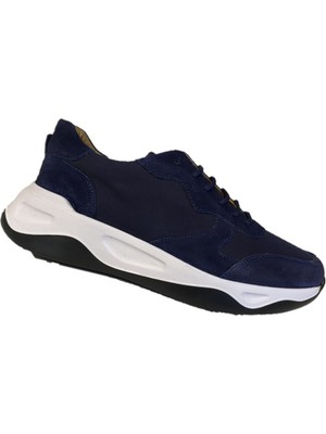Slope SLOPE 9062 Deri Sneaker Erkek Ayakkabı Lacivert