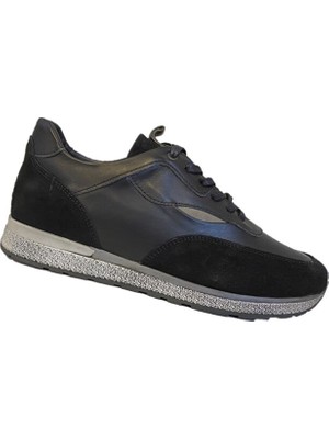 Slope 617 Deri Sneaker Erkek Ayakkabı Siyah