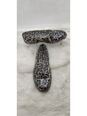 Çiğdem Kundura Kadın Leopar Lastik Ayakkabı  - Leopar  - 40 - ST02529-12770