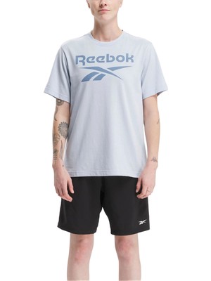 Reebok Identıty Bıg Logo Mavi Erkek Kısa Kol T-Shirt