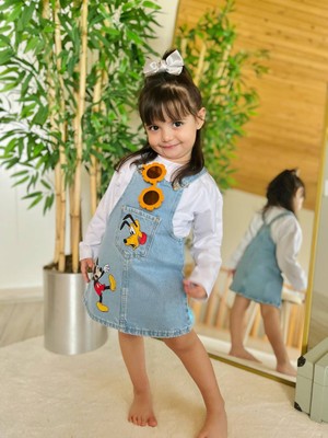 Has Kids Mickey Baskılı Denim Kız Çocuk Jile