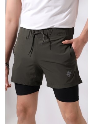 Zula Moda Erkek Taytlı Spor Şort / Men's Athlete Tıghts Shorts