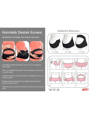 Ankaflex Hamile Korsesi Bel Destekli Korse Doğum Öncesi Destek Korsesi Ayarlanabilir Beden Doğum Gebelik Korsesi