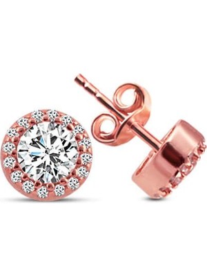 Sunshine 925 Ayar Rodyum Kaplamalı Beyaz Taşlı Kelebek Gümüş Küpe