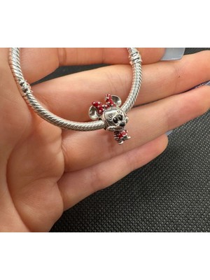 Alessa Beauty Disney, Puantiye Fiyonklu ve Elbiseli Minnie Charm