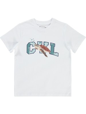 Civil Boys Erkek Çocuk Tişört 10-13 Yaş Beyaz