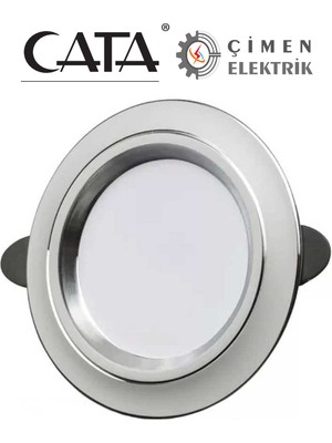 Cata 5 Adet Cata Ct 5257 Beyaz Kasa Zebra LED Spot 6W 3 Renkli