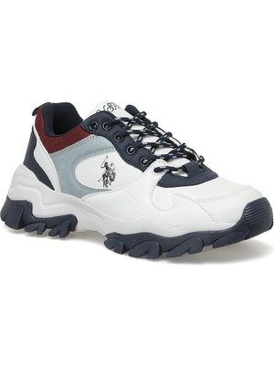 U.S. Polo Assn. Kadın Sneaker 2f Tracky Düz Taban Beyaz Renkli Rahat Ayakkabı