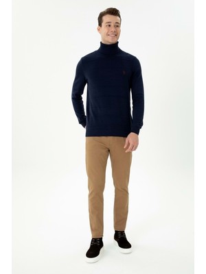 Olivia Butik Digital Jeans Dar Kesim Erkek Likralı Camel Renk Kot Pantolon