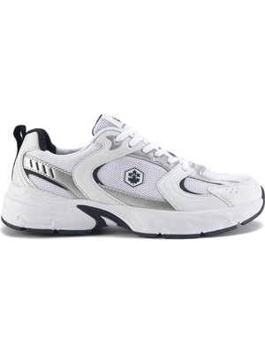 Lumberjack Beyaz ve Lacivert Renkli Pol 3fx Erkek Sneaker Düz Taban ile Gün Boyu Rahatlık