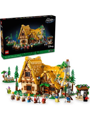 LEGO® │ Disney Princess Pamuk Prenses ve Yedi Cücelerin Evi 43242 - Yetişkinler için Model Yapım Seti (2228 Parça)