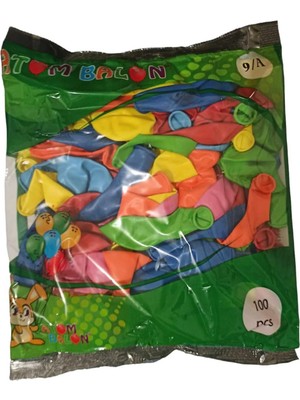 Atom Balon Normal Balon Karışık Renk 9/a 100'LÜ