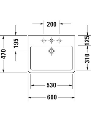 Duravit Vero 60 cm Lavabo Beyaz