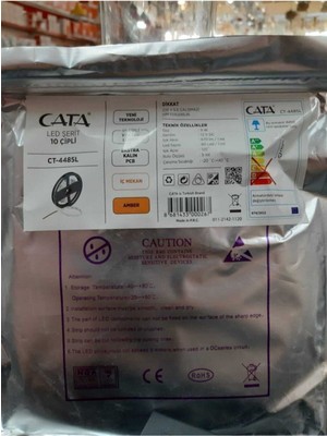 Cata 10 Çipli 5 Metre Amber Rengi Iç Mekan Şerit LED (CT-4485)