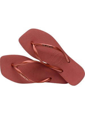 Havaianas Square Logo Metallic Mahogany 4148257-5416